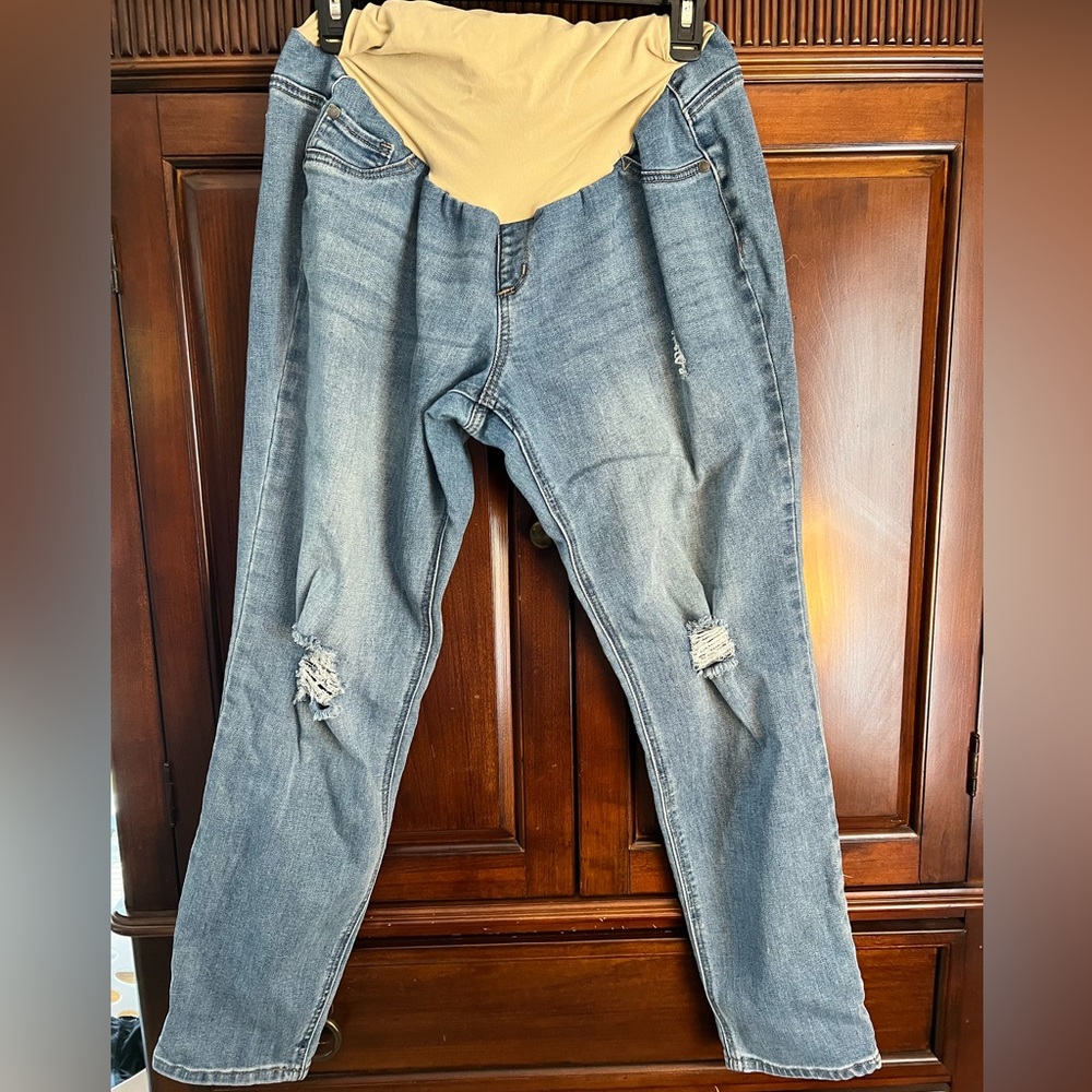 Indigo Blue Maternity Jeans Size XL
